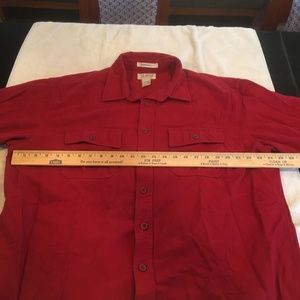 LL Bean Men’s Chamois Shirt XL Red Vintage